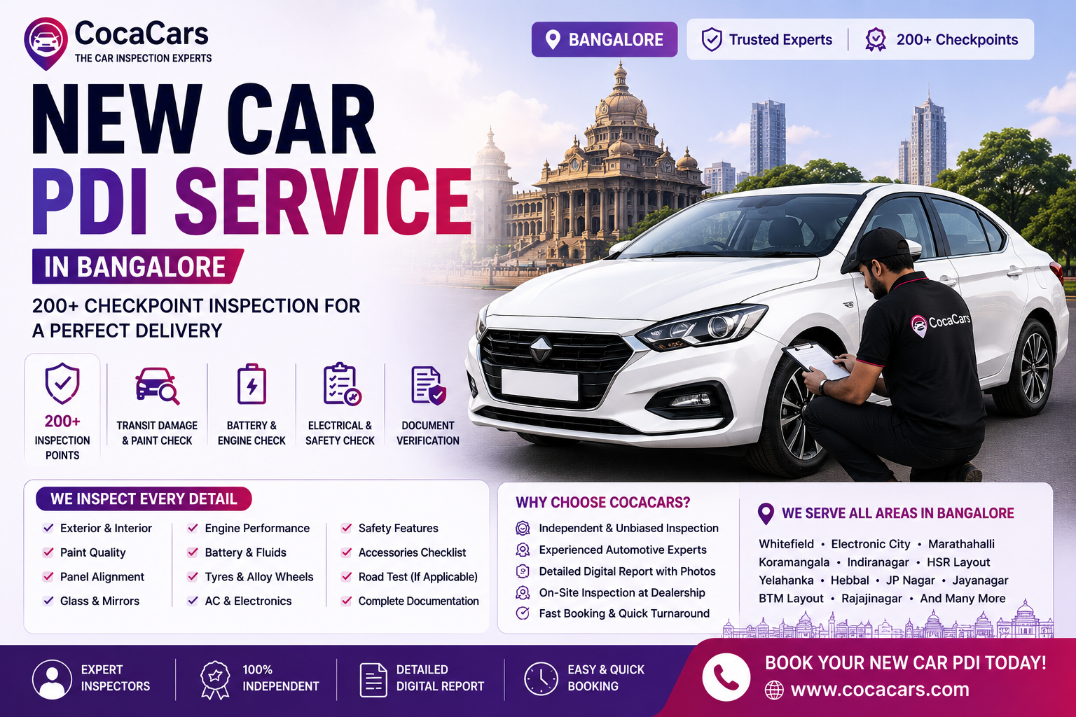 New Car PDI Service in Bangalore
