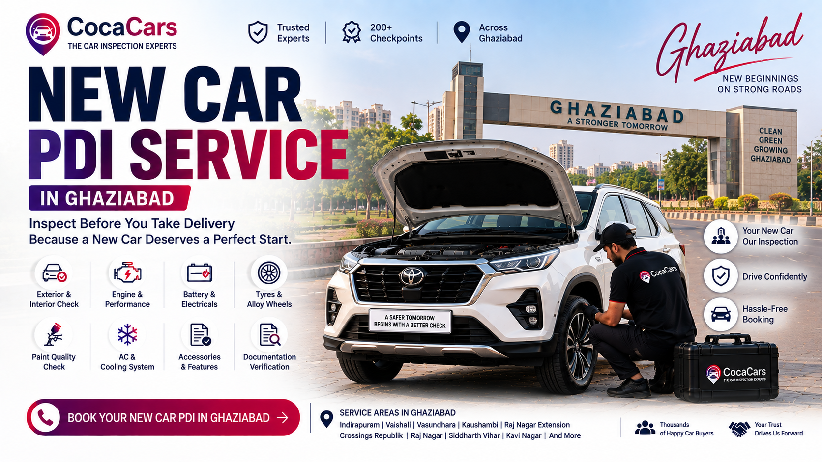 NEW CAR PDI SERVICE IN GHAZIABAD